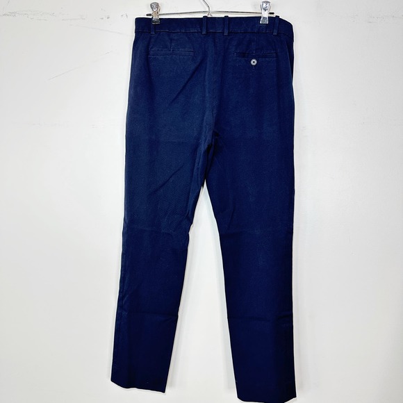 J. Crew Maddie Mid Rise Slim Straight Leg Pant Two Way Stretch Navy Women 8 - Picture 4 of 10